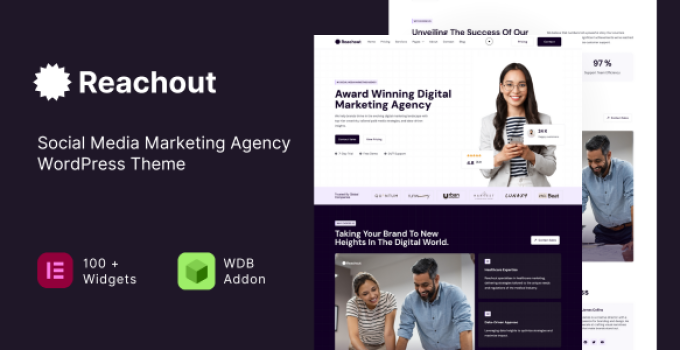 Reachout – Social Media Marketing Agency WordPress Theme
