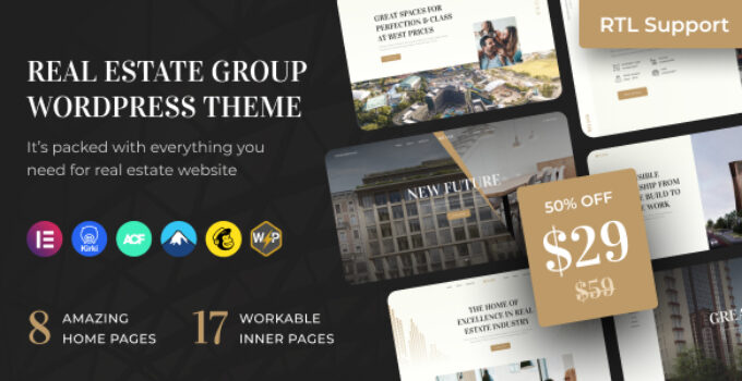 Reland – Real Estate Group WordPress Theme + RTL