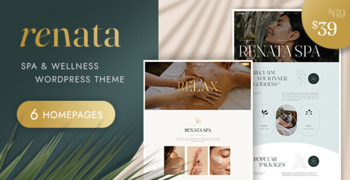 Renata – WordPress Theme for SPA & Wellness