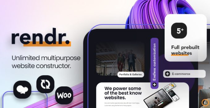Rendr – Modern Multipurpose WordPress Theme