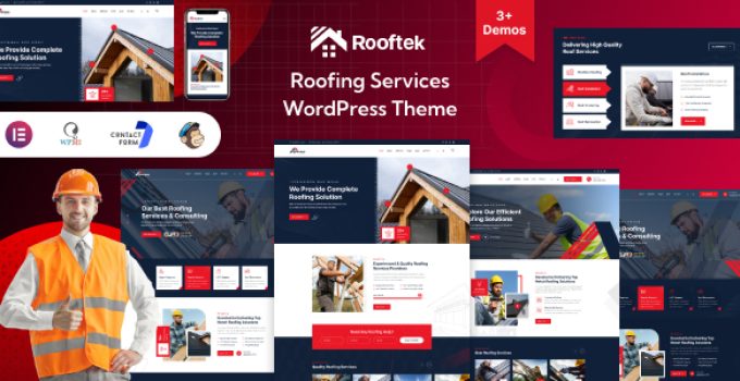 Rooftek – Roofing Services WordPress Theme