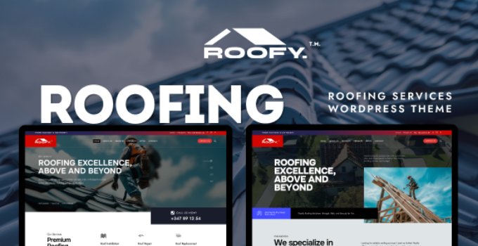 Roofy – Roofing Services WordPress Theme