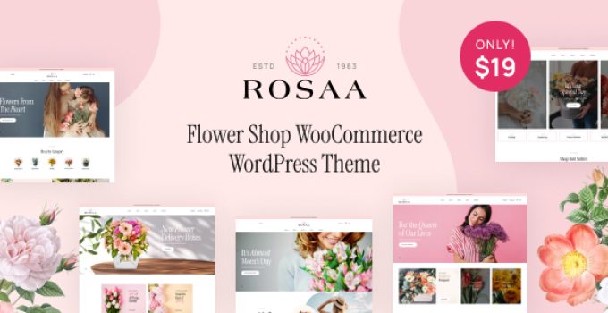 Rosaa – Flower Shop WordPress Theme