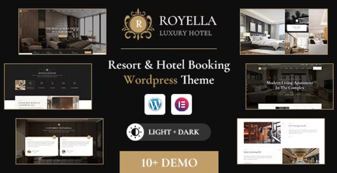 Royella – Resort & Hotel Booking Multi-Purpose WordPress Theme
