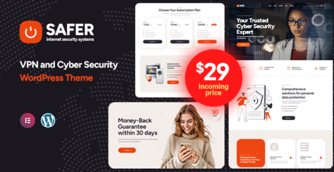 Safer – VPN and Cyber Security WordPress Theme