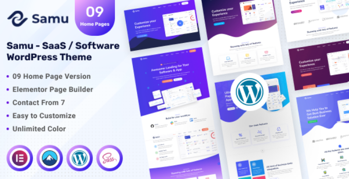 Samu – SaaS / Software WordPress Theme