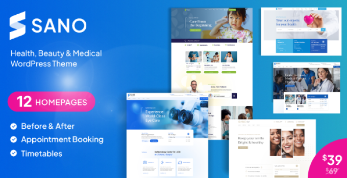 Sano – Medical WordPress Theme