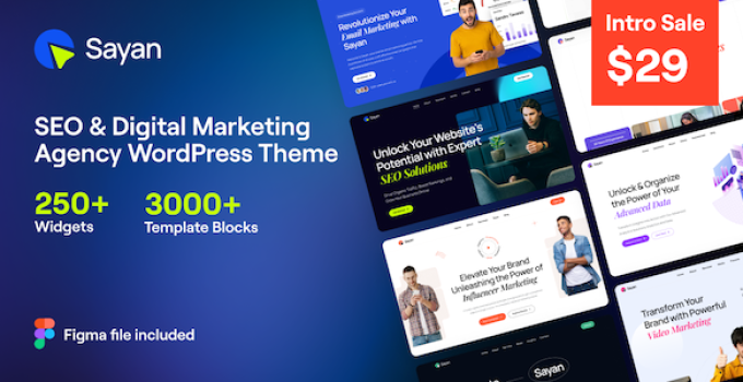 Sayan – SEO & Digital Marketing Agency WordPress Theme