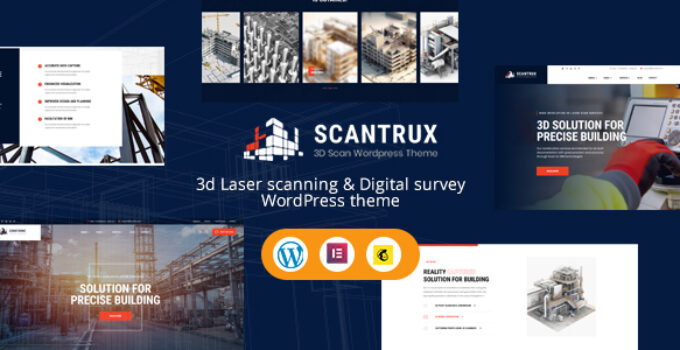 Scantrux – 3D Laser Scan & Digital Survey WordPress Theme