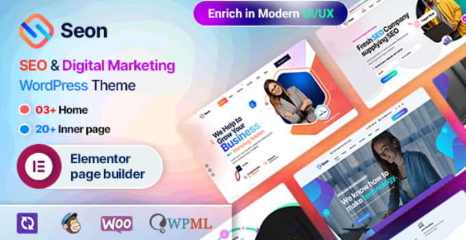 Seon – SEO & Digital Marketing WordPress Theme
