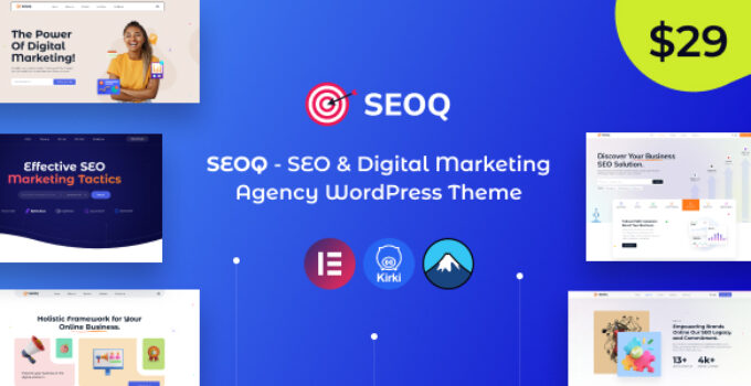 SEOQ – SEO & Digital Marketing Agency WordPress Theme