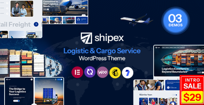 Shipex – Transport and Logistics WordPress Theme
