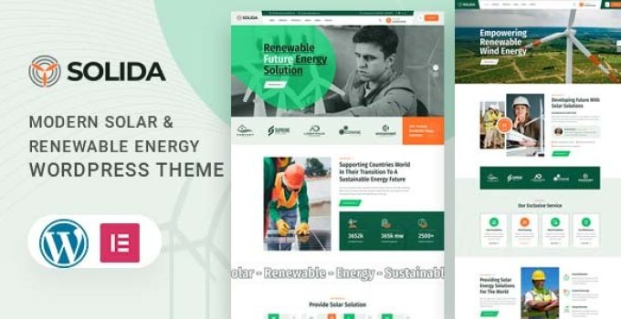 Solida – Solar & Renewable Energy WordPress Theme