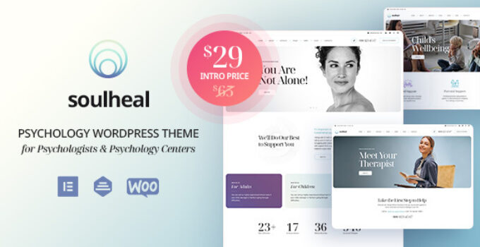 SoulHeal – Psychology and Counseling WordPress Theme