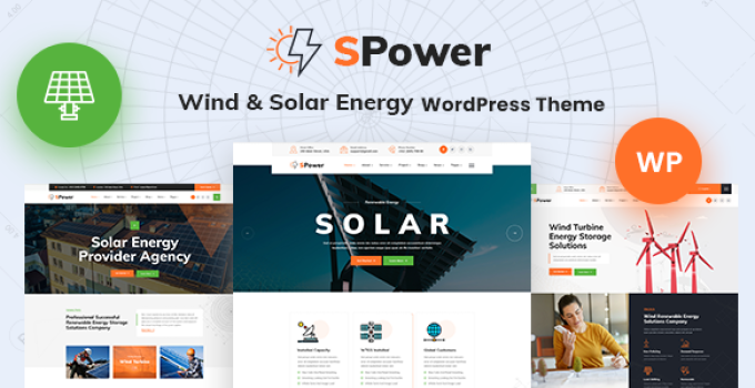 SPower – Wind & Solar Energy WordPress Theme