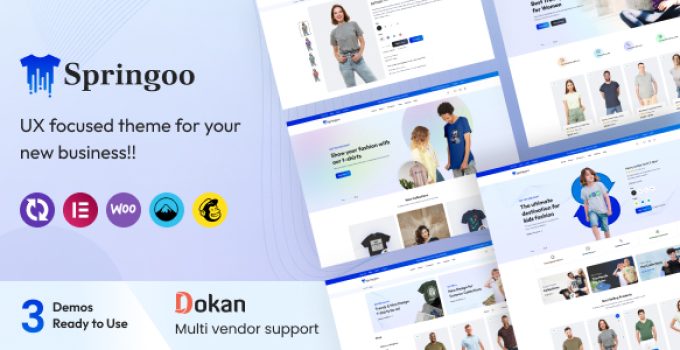Springoo – Fashion & T-shirt WooCommerce WordPress Theme
