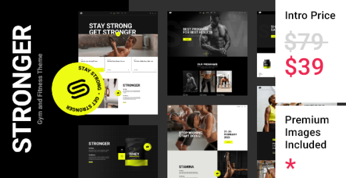 Stronger – Gym and Fitness Theme