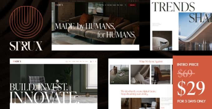 Strux – Architecture & Interior Design WordPress Theme