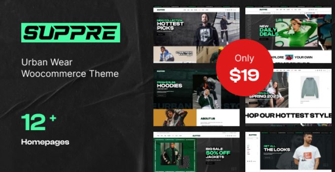 Suppre – Urban Wear WooCommerce Theme