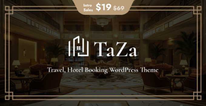 Taza – Travel & Hotel Booking WordPress Theme