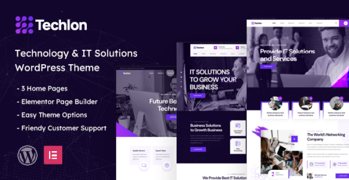 Techlon – Technology & IT Solutions WordPress Theme