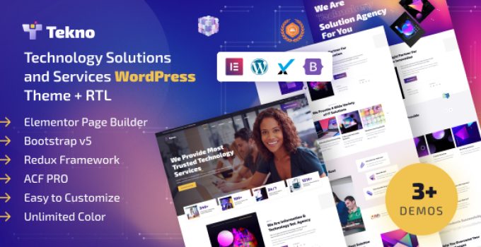 Tekno – Technology Services WordPress Theme