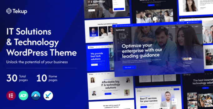 Tekup – Technology IT Services WordPress Theme