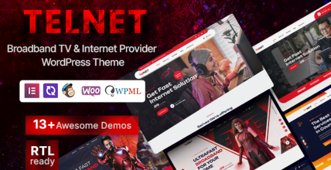 Telnet – Broadband TV & Internet Provider WordPress Theme