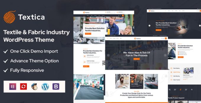 Textica – Textile & Fabric Industry WordPress Theme