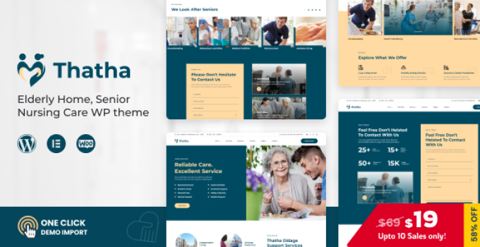 Thatha – Elderly Home & Senior Nursing Care WordPress Theme