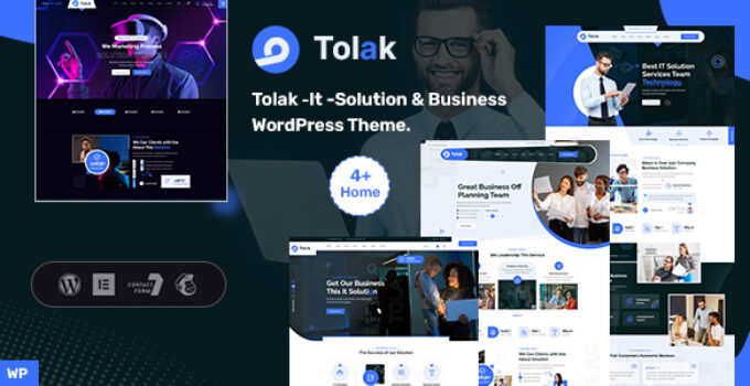 Tolak – It Solution & Business WordPress Theme