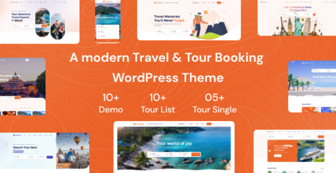 Tourio – Travel & Tour Booking WordPress Theme