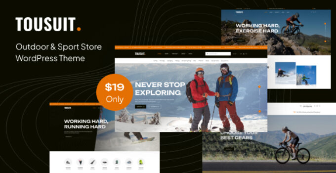 Tousuit – Outdoor & Sport Store WordPress Theme