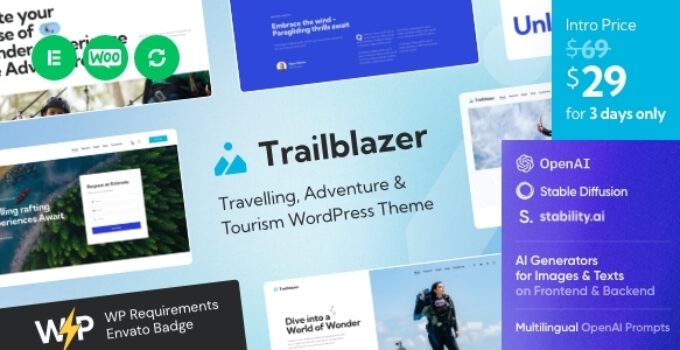Trailblazer – Travel Theme + AI