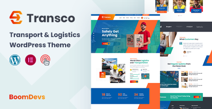 Transco – Transport and Logistics WordPress Theme