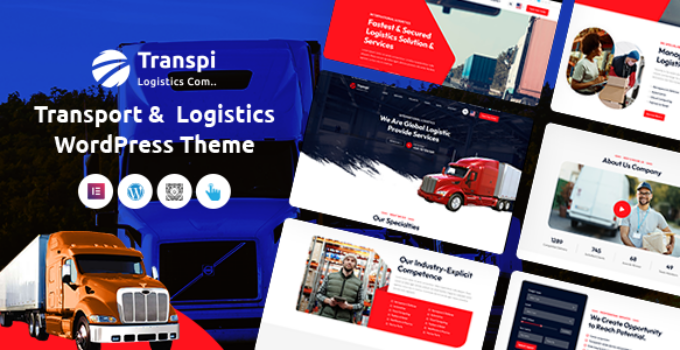 Transpi – Logistics and Transportation WordPress Theme