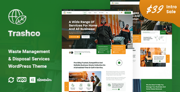 Trashco – Waste Management & Disposal Services WordPress Theme