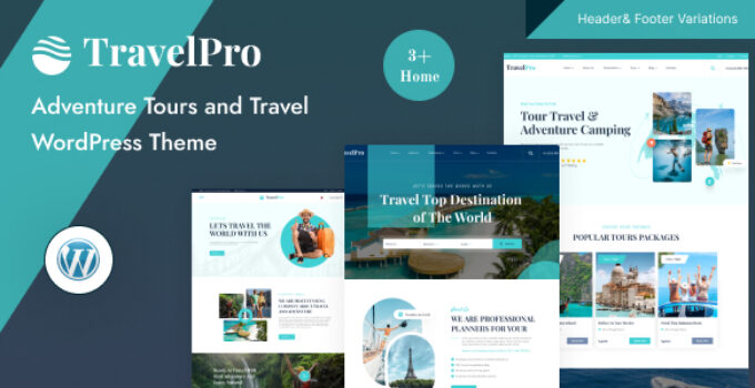 TravelPro – Adventure Tours and Travel Agency WordPress Theme