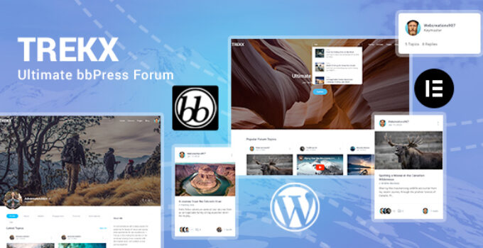 TREKX – bbPress Forum Outdoor Community WordPress Theme