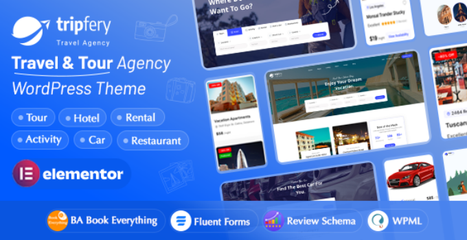 Tripfery – Travel & Tour Booking WordPress Theme
