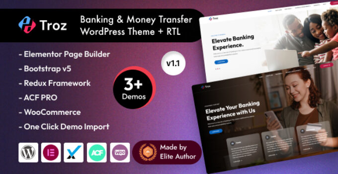 Troz – Banking Finance WordPress Theme