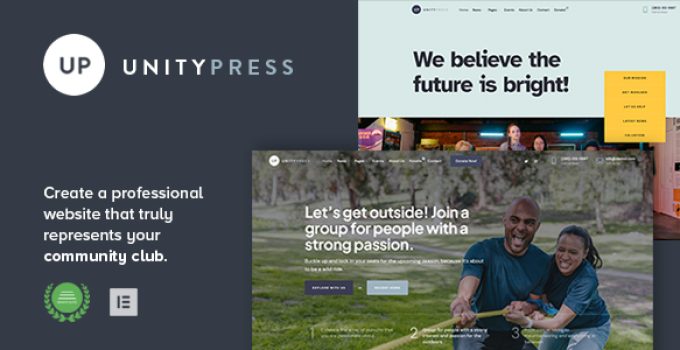 UnityPress – Community Club WordPress Theme
