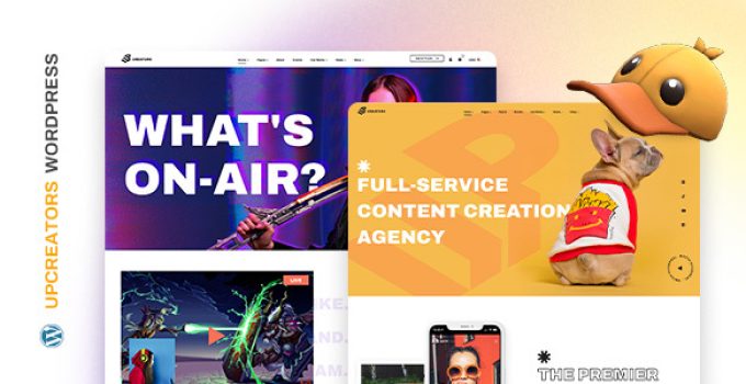 UpCreators – Digital Creators WordPress Theme