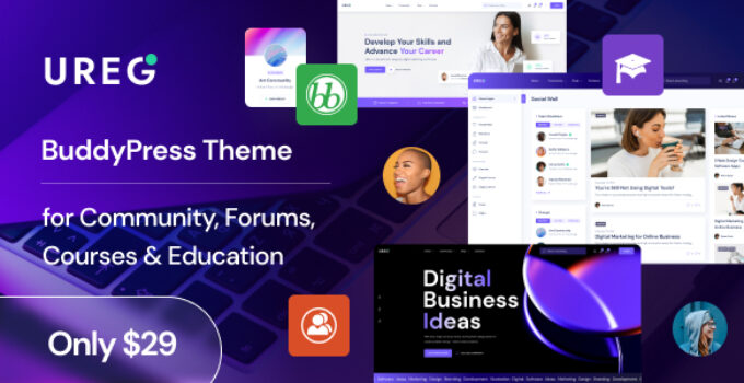 Ureg – BuddyPress & Community WordPress Theme
