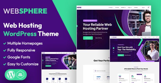WebSphere | Web Hosting WordPress & WHMCS Theme