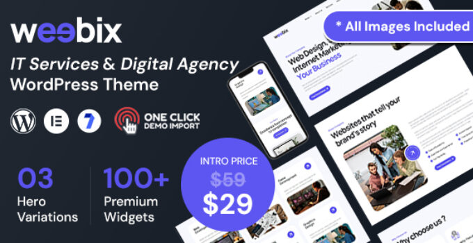 Weebix – IT Service And Technology WordPress Theme