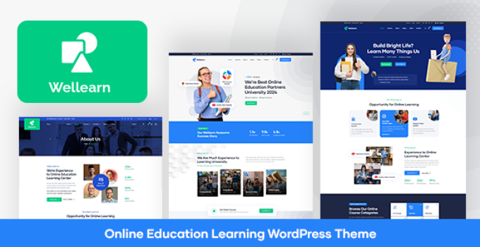 Wellearn – Online Education Learning WordPress Theme