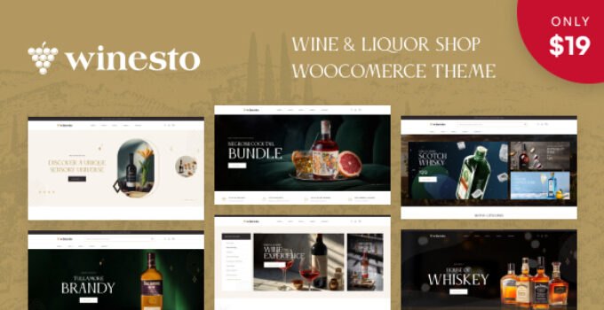 Winesto – Wine & Liquor Shop WooCommerce Theme
