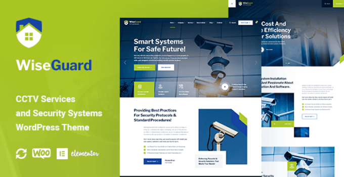WiseGuard – CCTV and Security Systems WordPress Theme