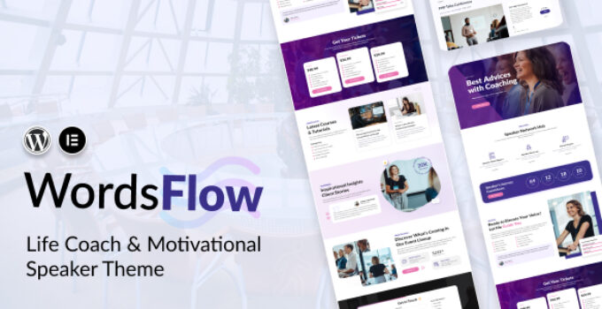 Wordsflow – Life Coach & Motivational Speaker Theme